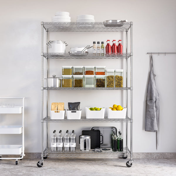 UltraDurable® 5-Tier NSF-Certified Steel Shelving