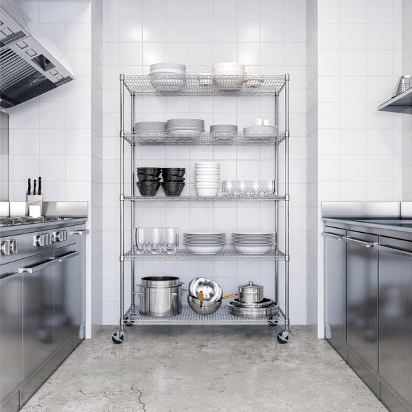 UltraDurable® 5-Tier NSF-Certified Steel Shelving