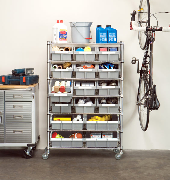 7-Tier NSF-Certified 16-Bin Rack