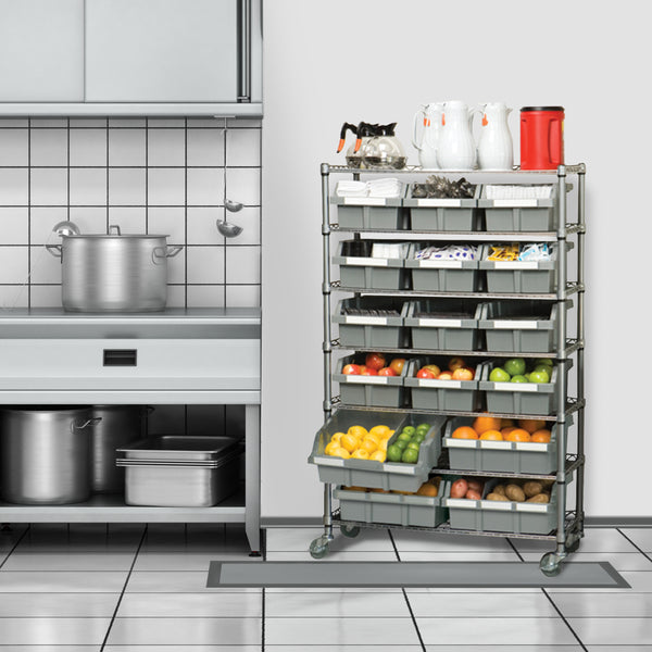 7-Tier NSF-Certified 16-Bin Rack