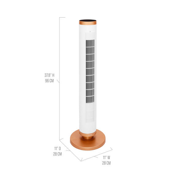 UltraSlimLine® Oscillating Tower Fan with Base Light