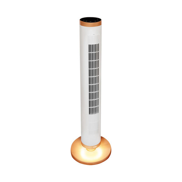 UltraSlimLine® Oscillating Tower Fan with Base Light