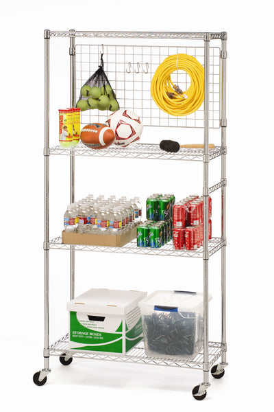 4-Tier Steel Shelving