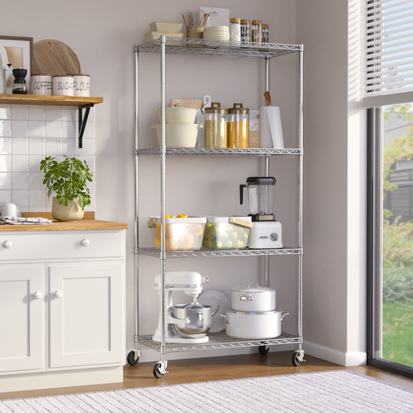 4-Tier Steel Shelving