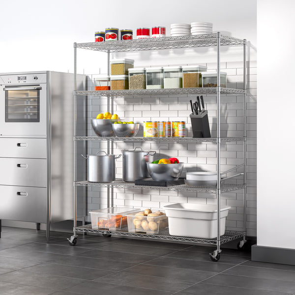 UltraDurable® 5-Tier NSF-Certified Steel Shelving