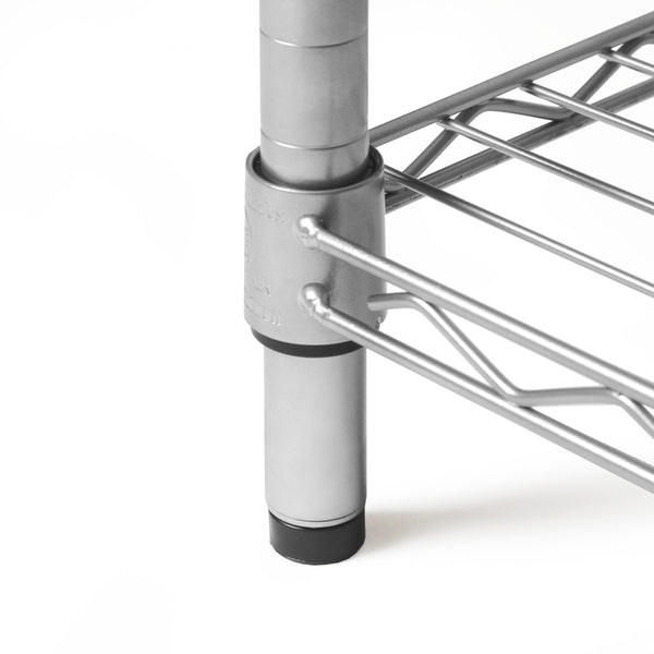 54" Silver Powder Coating Shelving Poles