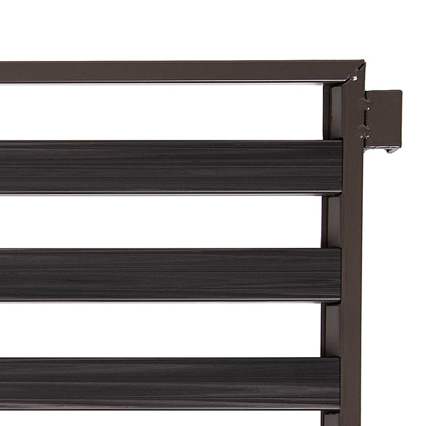 3-Tier Resin Slat Utility Shoe Rack (2-Pack)