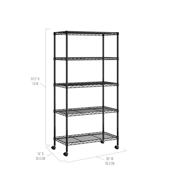 5-Tier Steel Shelving