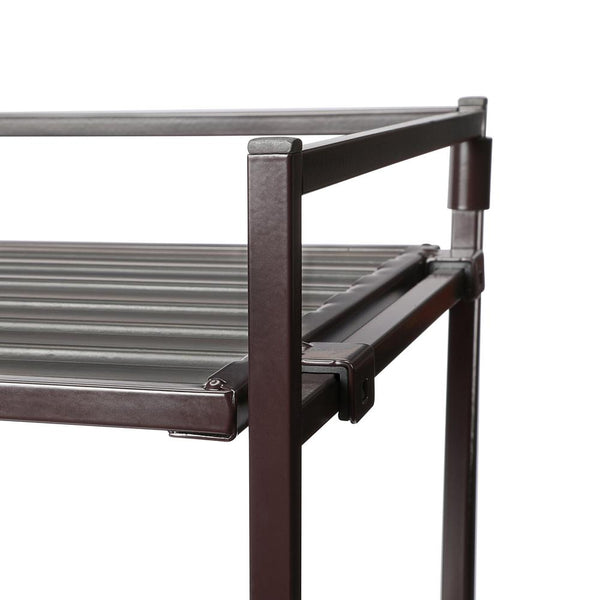 3-Tier Resin Slatted Shoe Rack