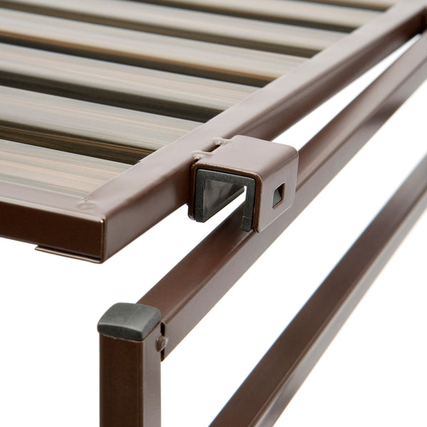 3-Tier Resin Slatted Shoe Rack