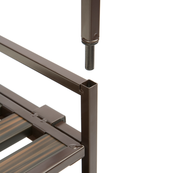 3-Tier Resin Slatted Shoe Rack