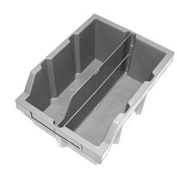 Gray Bin Rack Dividers for Commercial Bin Rack (6-Pack)